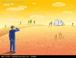 瞭望远方城市的男子图片免费下载 编号607189 红动网